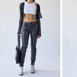 UO faux leather pants.